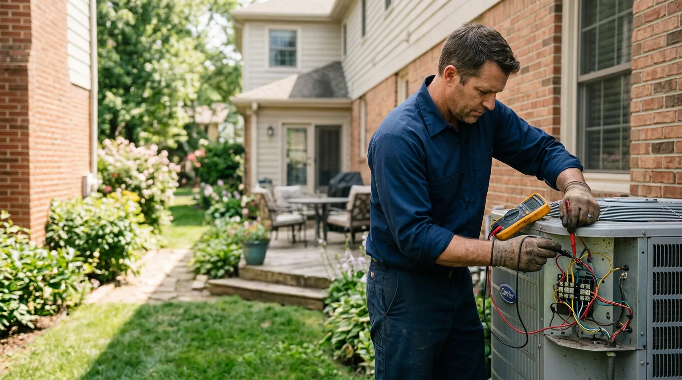 HVAC technician working near Springville, CA